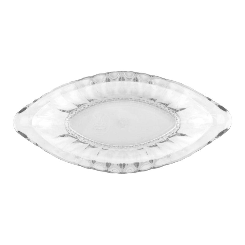 غت يحصل. ICM-27-CL-EC طبق آيس كريم مقسم مضاد للكسر، بلاستيك، 9.5 بوصة / 8 أونصة، خالي من مادة BPA (مجموعة من 4)، شفاف - Image 2